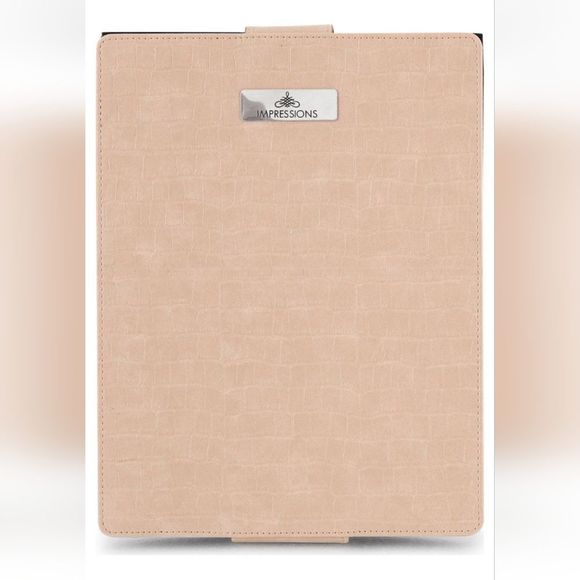 Impressions Liane V Touch Pad Mini LED Makeup Mirror- Black/Beige - Picture 4 of 12